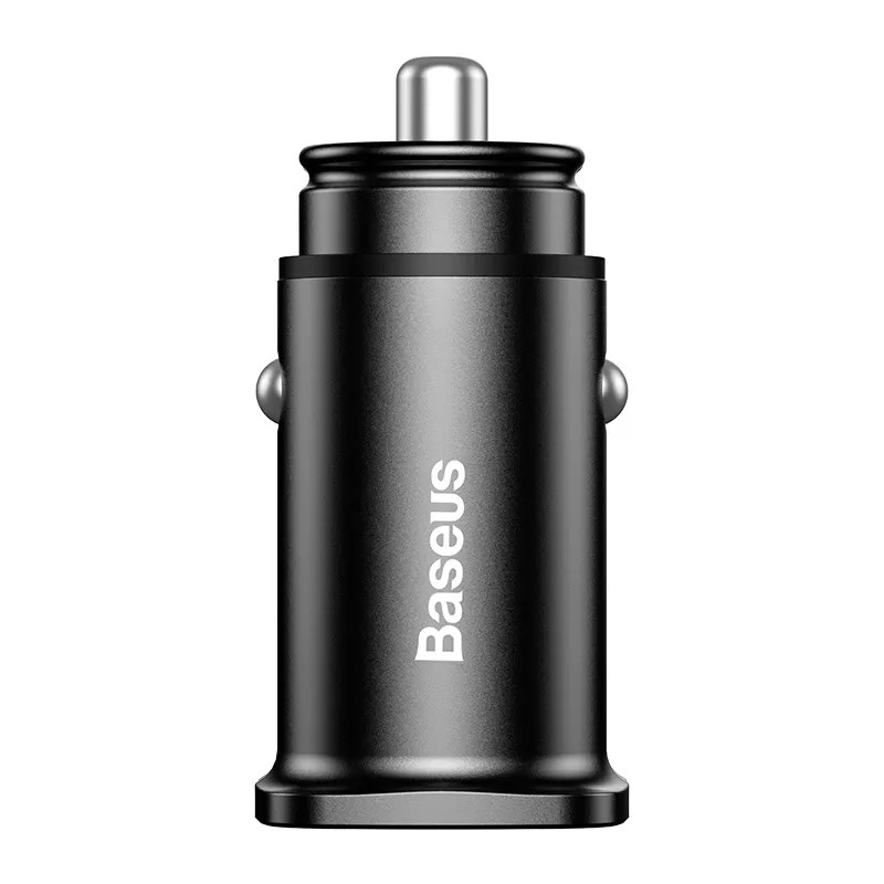 Разделитель автомобильный Baseus Square metal 30W Dual QC3.0 Quick Car Charger (2USB: 5V&5A) CCALL-DS01 Черный