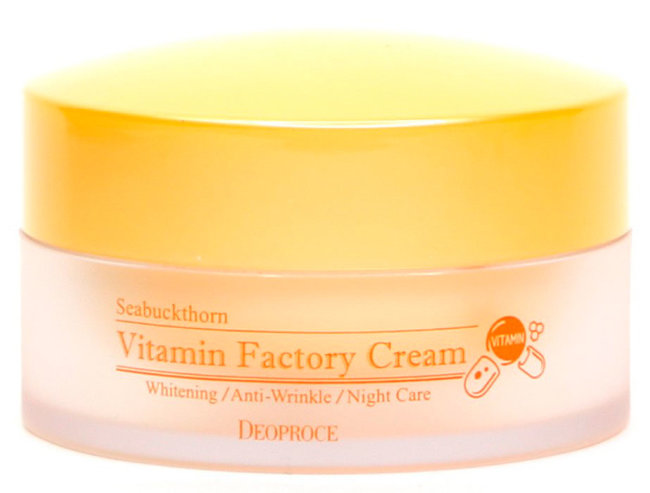 DEOPROCE VITAMIN FACTORY CREAM Антивозрастной крем для лица с маслом ши и экстрактами фруктов