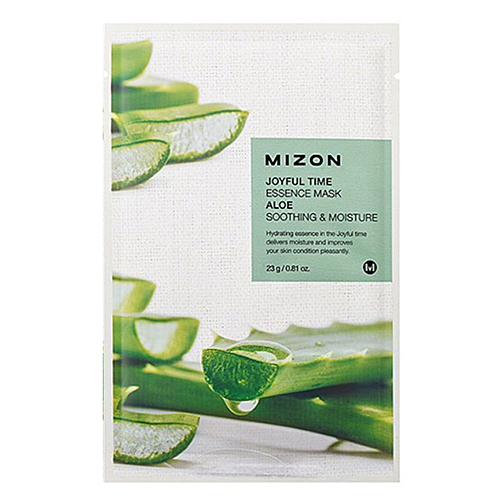 MIZON Joyful Time Essence Mask Aloe Тканевая маска для лица с экстрактом сока алоэ 23г