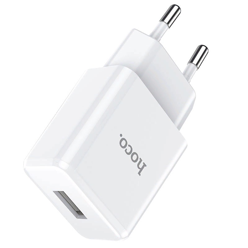 Адаптер питания Hoco N9 Especial single port charger Apple&Android (USB: 5V max 2.1A) Белый