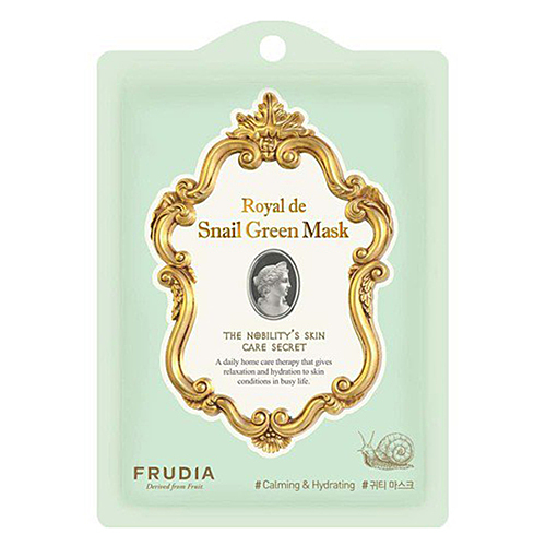 Frudia Маска тканевая омолаживающая с экстрактом улитки - Royal de snail green mask, 20мл