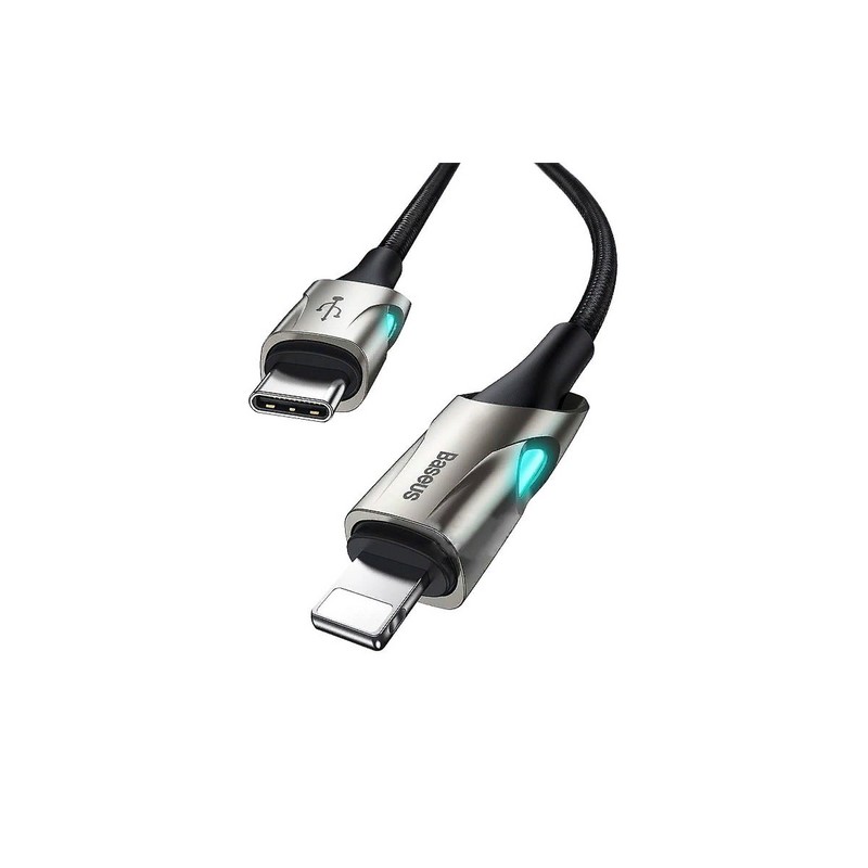 USB дата-кабель Baseus Fish eye Charging cable Lightning to Type-C (CATLYY-01) 1.0 м Черный