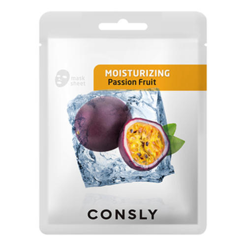 Consly Маска тканевая увлажняющая с экстрактом маракуйи - Passion fruit moisturizing mask pack, 20мл