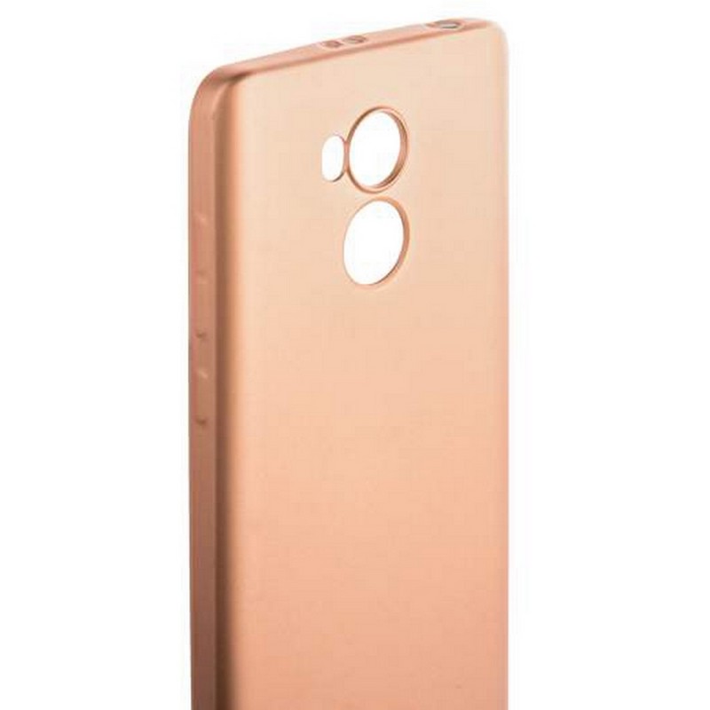 Чехол-накладка силиконовый J-case Delicate Series Matt 0.5mm для Xiaomi Redmi 4 Pro/ 4s (5.0") Розовое золото