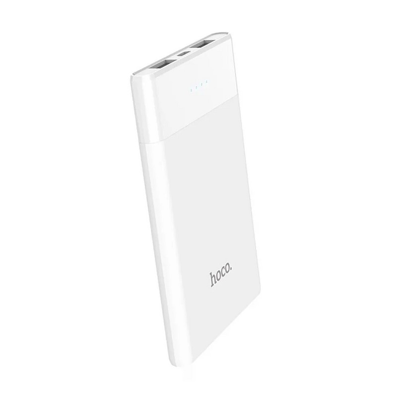 Аккумулятор внешний универсальный Hoco B35D-5000 mAh Entourage mobile Power bank (2USB: 5V-1.0A) White Белый