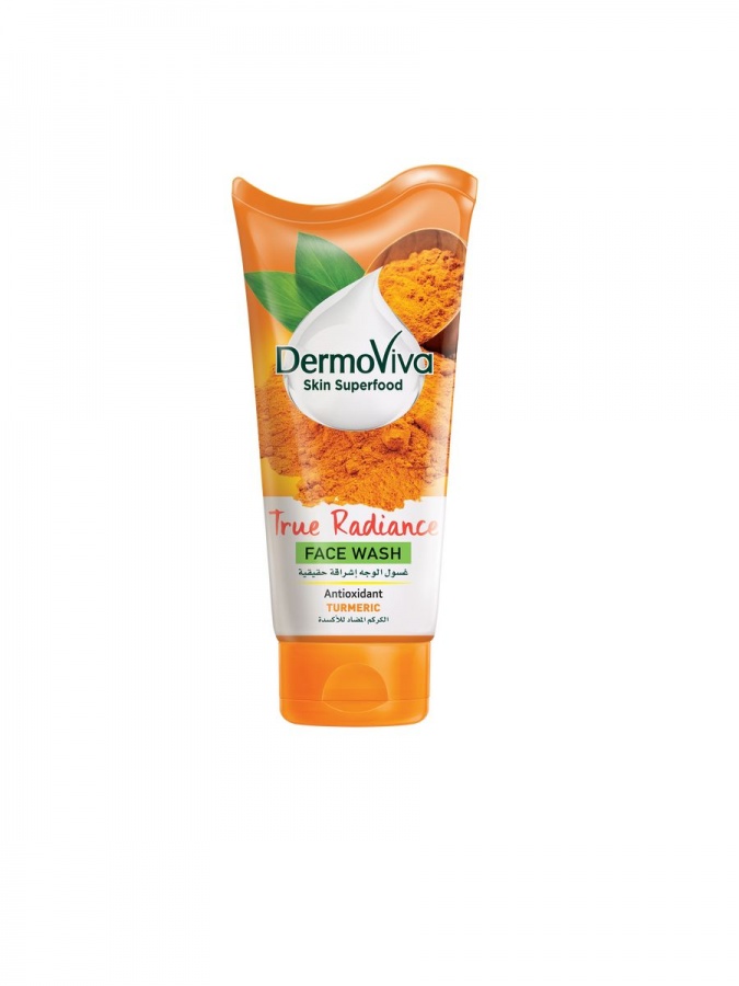 DermoViva Skin Superfood Turmeric True Radiance Face Wash Средство для умывания  для удаления черных точек на коже  150г