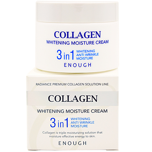 Enough Крем для лица увлажняющий с коллагеном 3в1 - Collagen 3in1 whitening moisture cream, 50мл