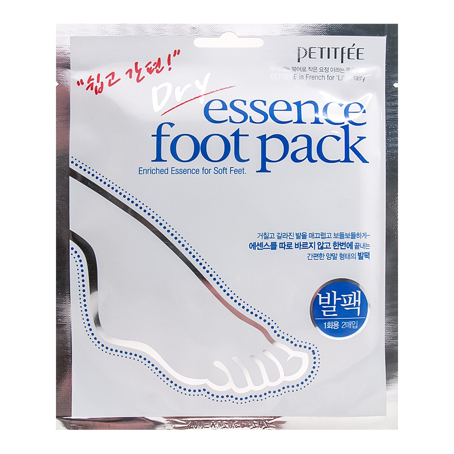 Petitfee Dry Essence Foot Pack Маска носочки для ног с сухой эссенцией