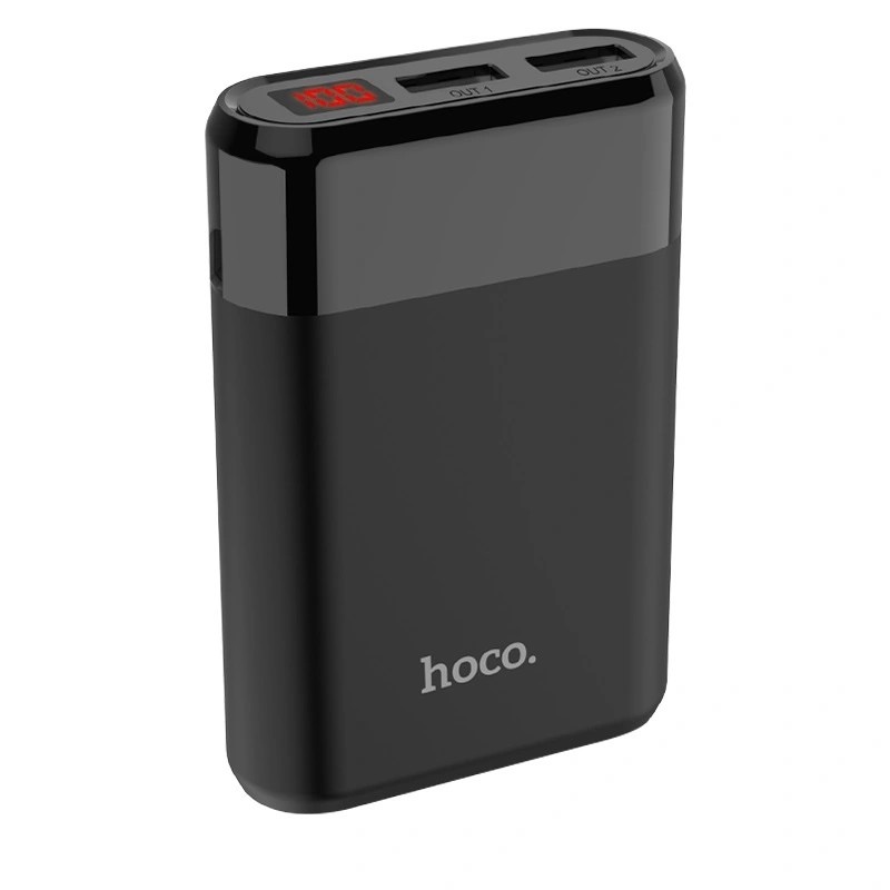 Аккумулятор внешний универсальный Hoco B35B-8000 mAh Entourage mobile Power bank (2USB: 5V-2.1A) Черный