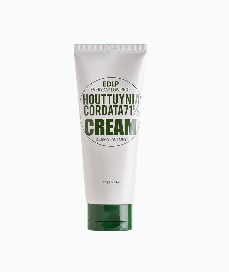 Derma Factory EDLP HOUTTUYNIA CORDATA 71% CREAM Увлажняющий крем для лица с экстрактом цветка хауттюйнии 120г