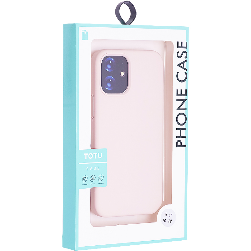 Чехол-накладка силиконовый TOTU Outstanding Series Silicone Case для iPhone 12 mini 2020 г. (5.4") Розовый песок