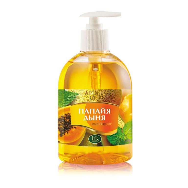 IRIS Aroma Line Мыло жидкое Папайя и дыня с дозатором 500мл