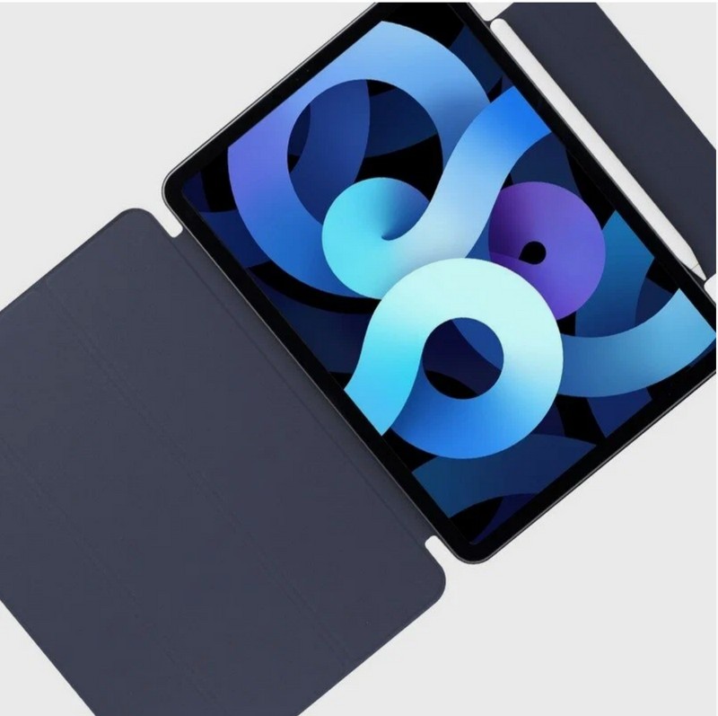 Чехол-подставка Deppa Wallet Onzo Magnet для iPad 10.9" 2022г. (10-го поколения) Soft touch 2.0мм (D-88363) Темно-синий