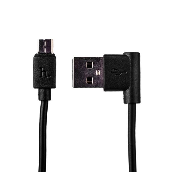 USB дата-кабель Hoco UPM10 L Shape MicroUSB Cable (1.2 м) Черный