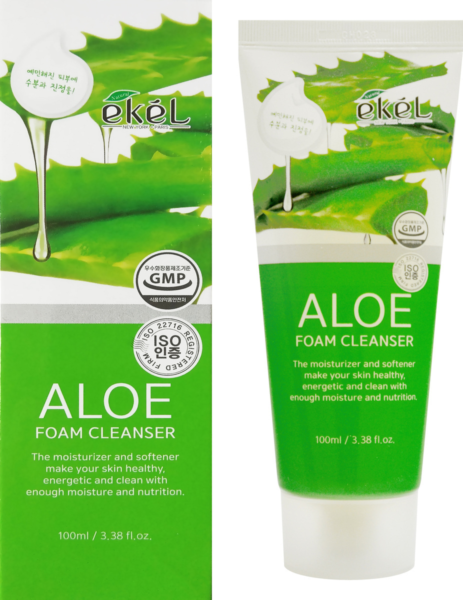 EKEL Foam Cleanser Aloe Пенка для умывания с экстрактом алоэ 100 мл