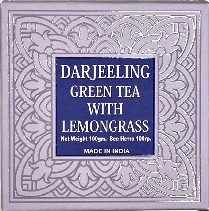 Bharat Bazaar Чай Дарджилинг Зелёный С Лемонграссом Darjeeling Green Tea With Lemongrass 100г