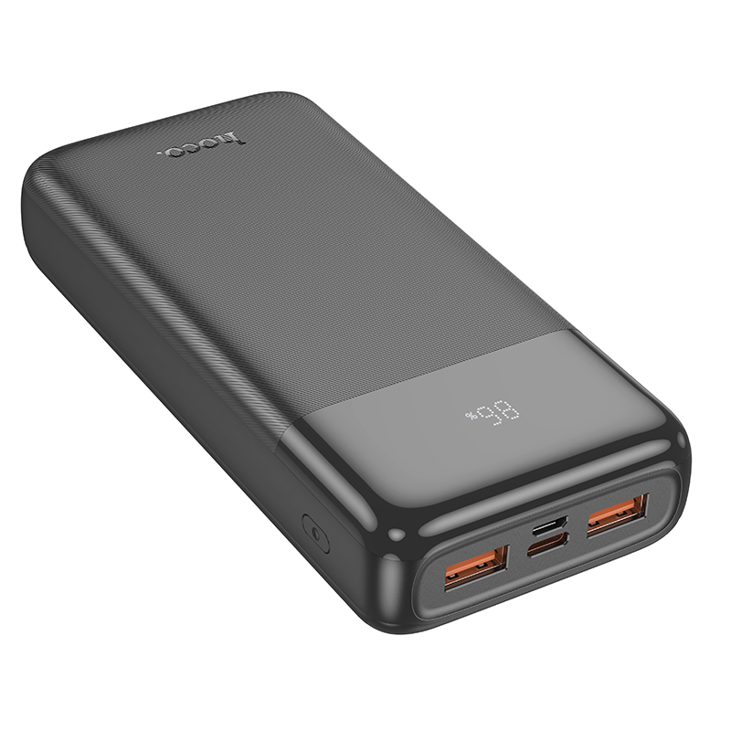 Аккумулятор внешний универсальный Hoco J121A 20000 mAh power bank 22.5W (2USB:5V-2.0A) Черный