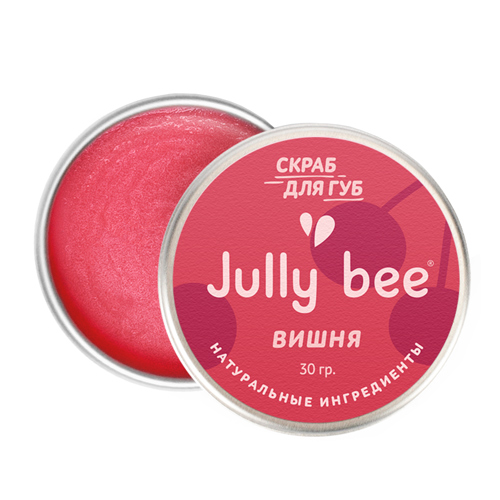 Скраб сахарный для губ "Вишня" Jully bee 30 г