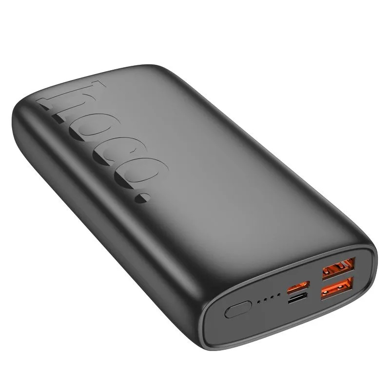 Аккумулятор внешний универсальный Hoco J122A 20000 mAh Respect power bank 22.5W (2USB:5V-2.0A) Черный