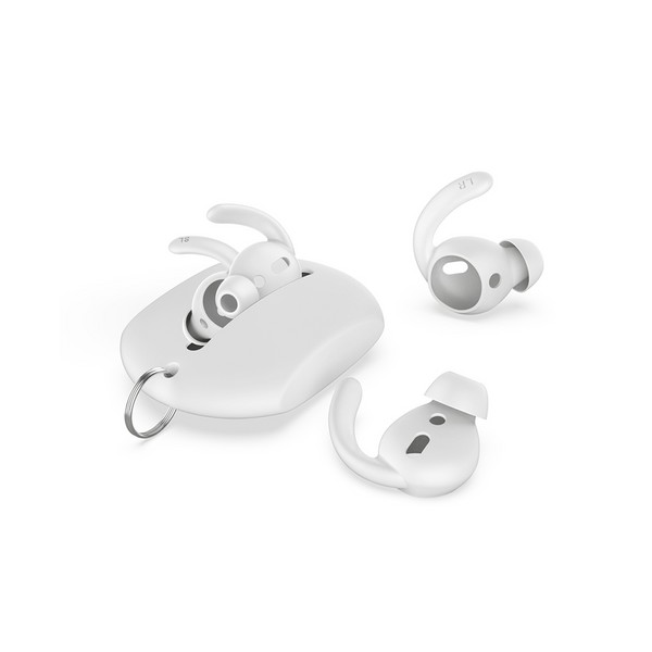 Амбушюры силиконовые Deppa Hooks для AirPods 2/ AirPods D-47103 (ушной крюк, 2 пары) Белый