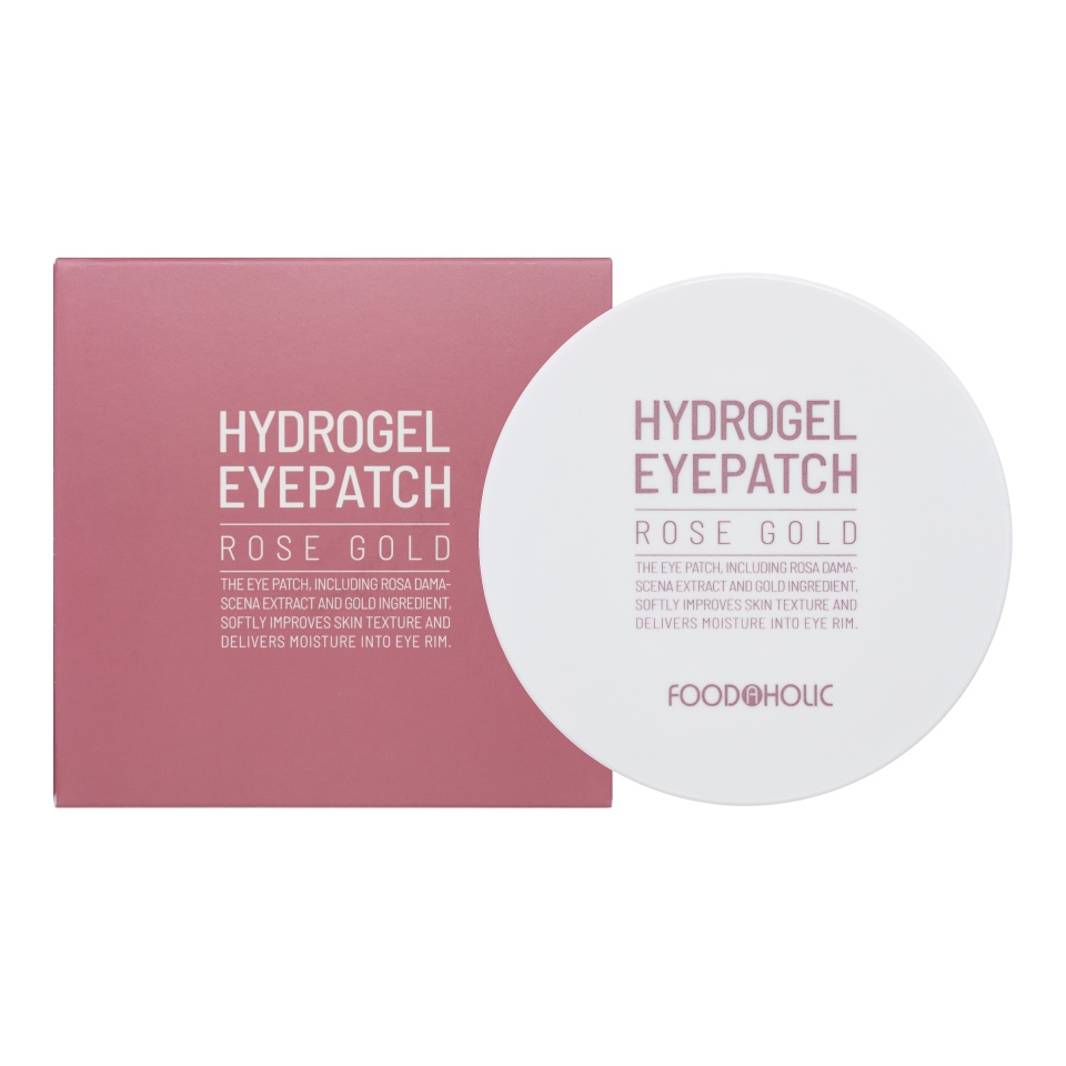 FOODAHOLIC HYDROGEL EYEPATCH ROSE GOLD Патчи под глаза розовое золото