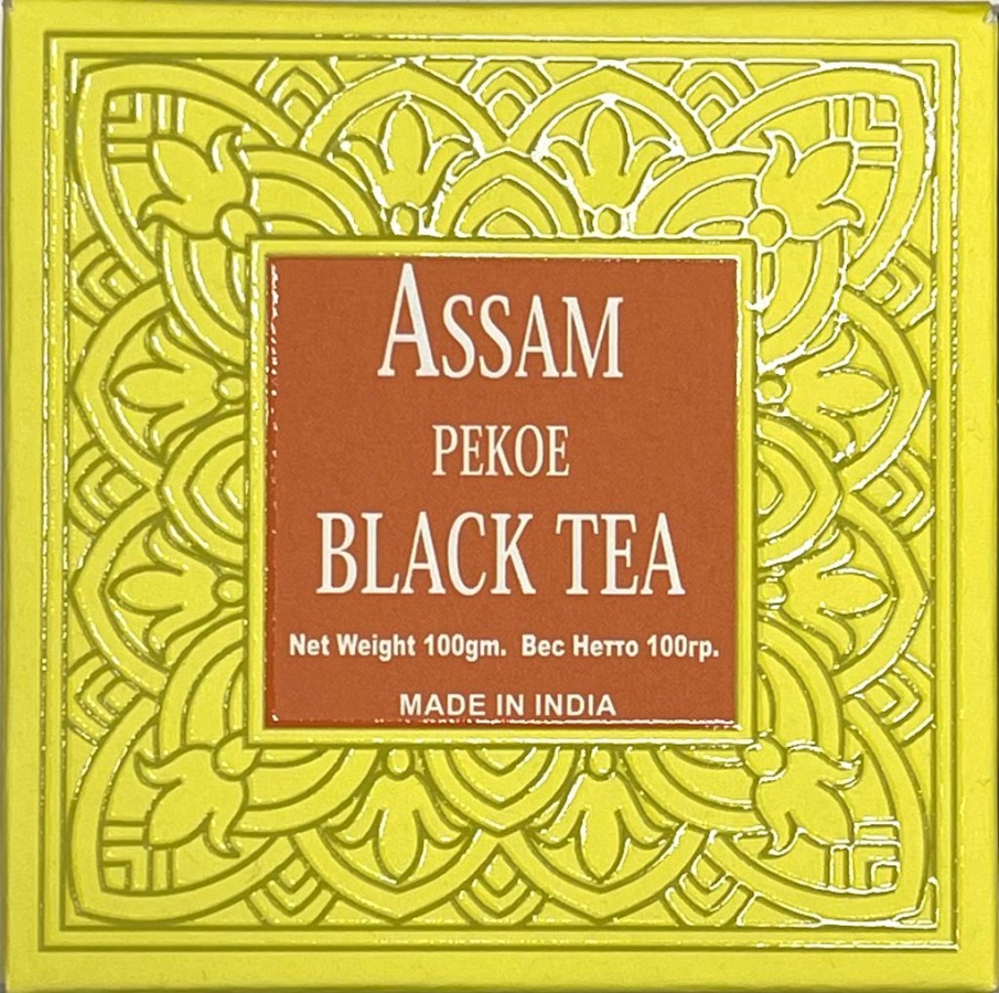 Bharat Bazaar Чай Ассам Пекое черный крупный лист Assam Pekoe Black long leaf Tea 100г