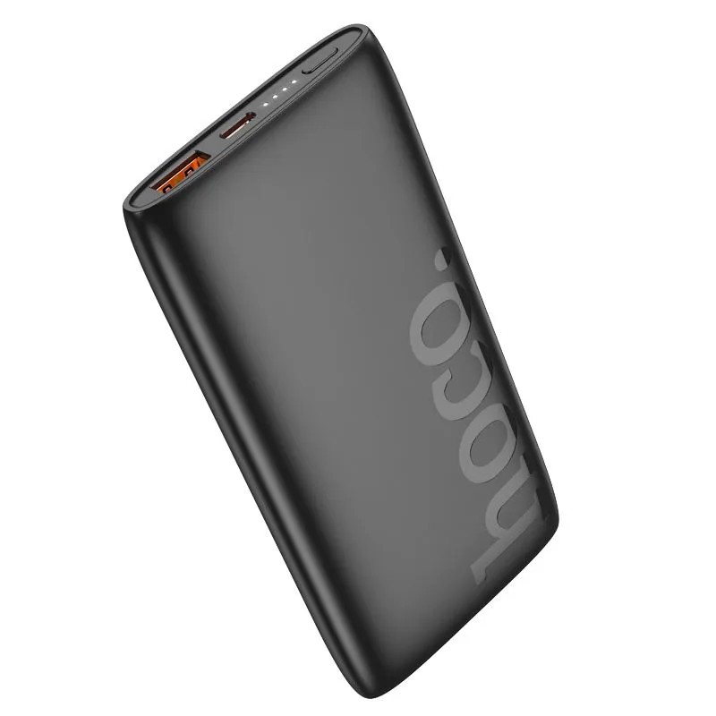 Аккумулятор внешний универсальный Hoco J122 10000 mAh Respect power bank 22.5W (2USB:5V-2.0A) Черный