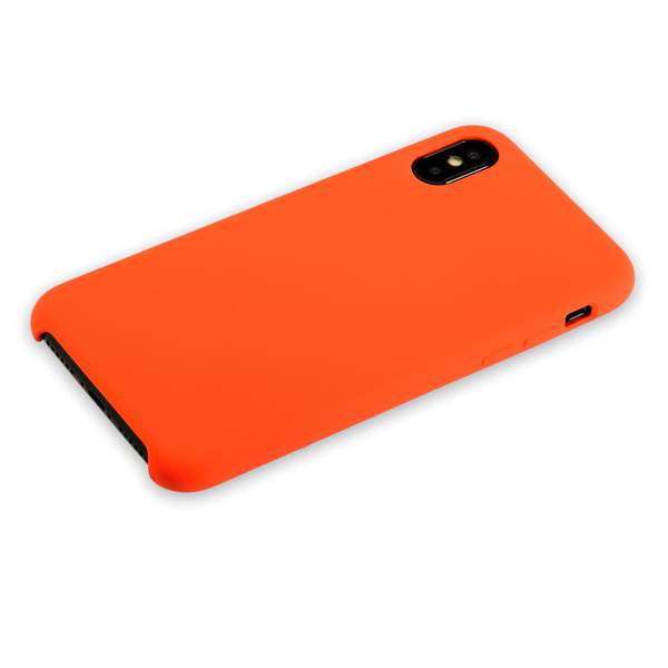 Чехол-накладка силиконовый Hoco Silicone Case для iPhone XS/ X (5.8") Оранжевый