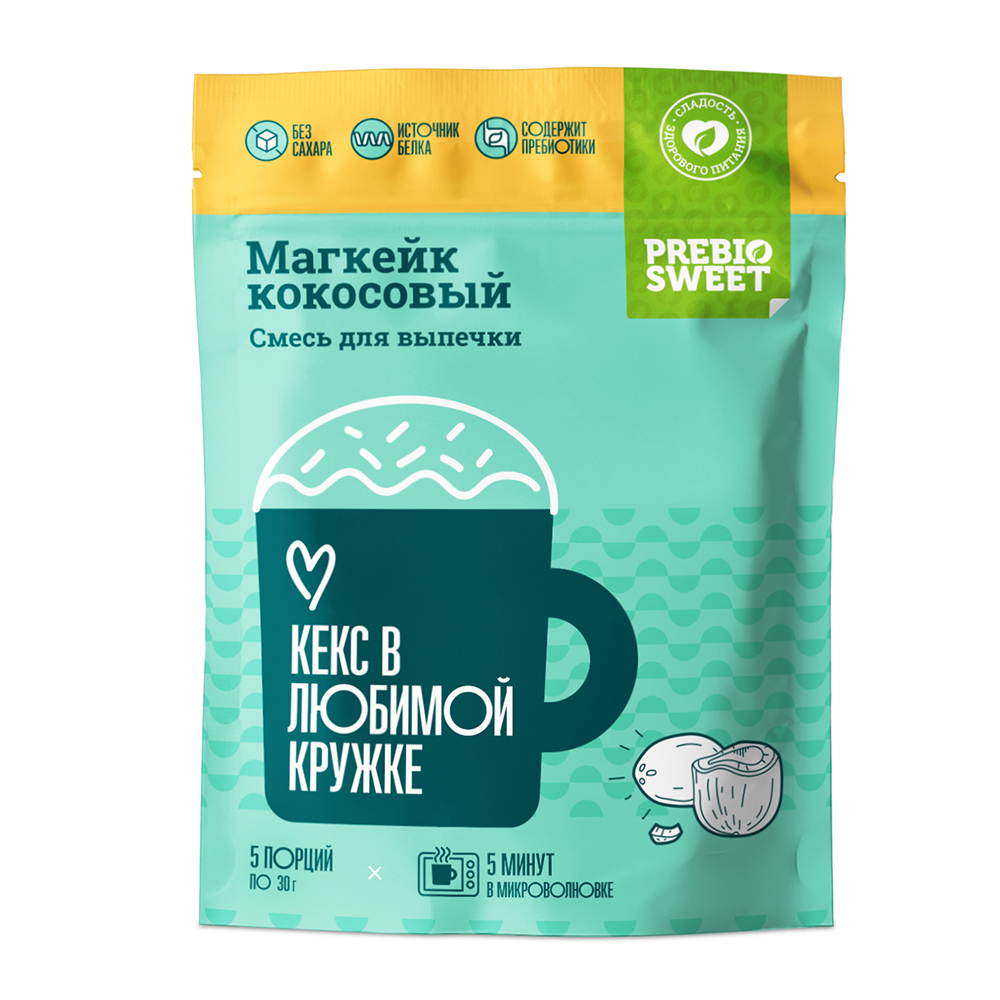 Смесь сухая для выпечки "Магкейк кокосовый" PrebioSweet 150 г