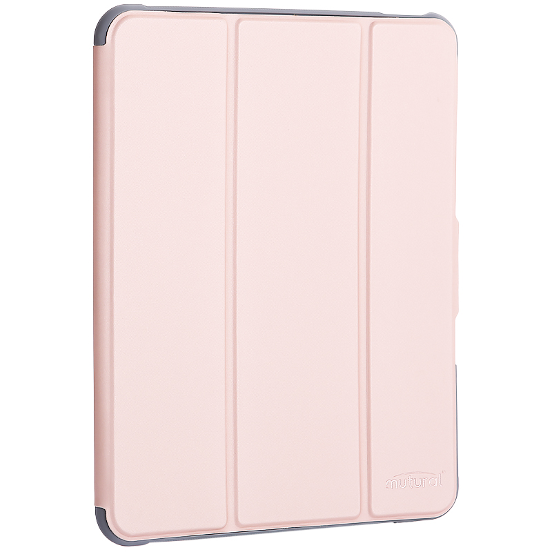 Чехол-подставка Mutural Folio Case Elegant series для iPad Air (10.9") 2020г. кожаный (MT-P-010504) Розовое золото