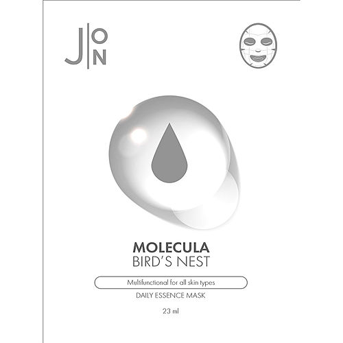 J:on Маска для лица тканевая ласточкино гнездо - Molecula bird’s nest daily essence mask, 23мл