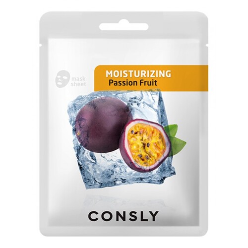 Consly Маска тканевая с экстрактом маракуйи - Passion fruit moisturizing mask pack, 5шт*20мл