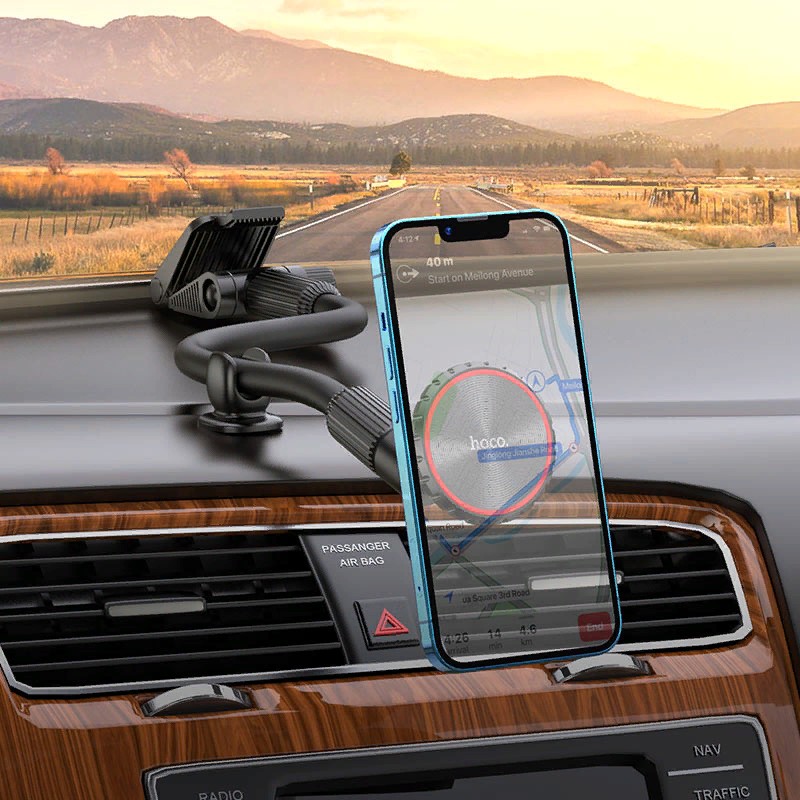 Автомобильный держатель Hoco CA99 City windshield magnetic in-car holder магнитный универсальный черный