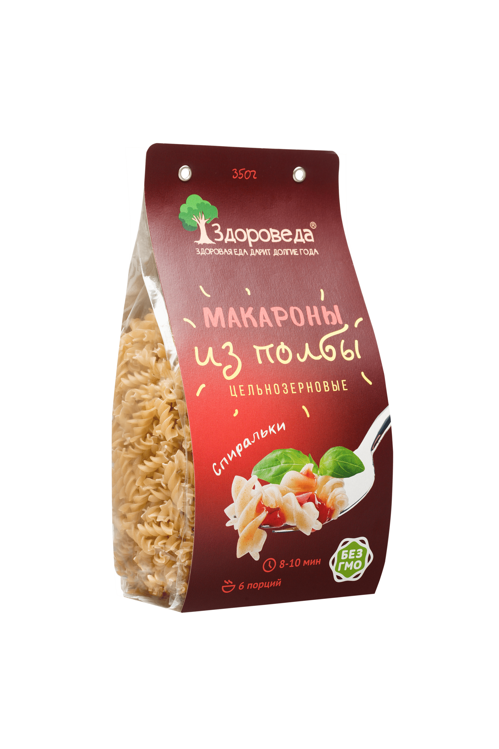 Макароны из полбы "Спираль" Здороведа 350 г