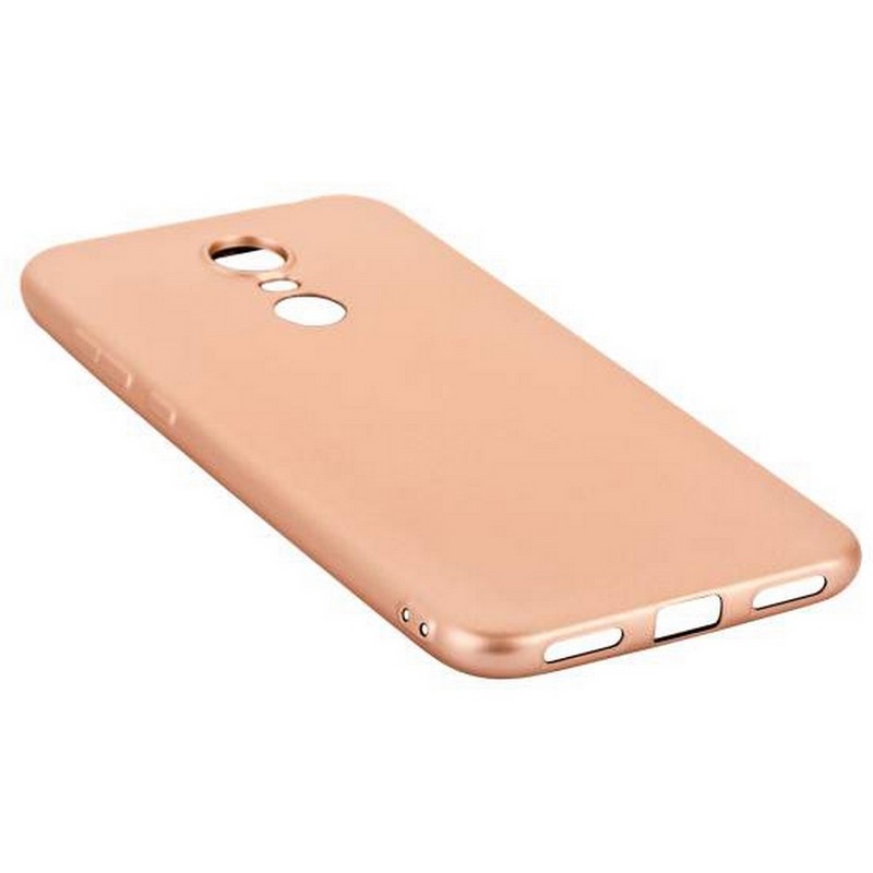 Чехол-накладка силиконовый J-case Delicate Series Matt 0.5mm для Xiaomi Redmi 5 Plus (5.7") Розовое золото