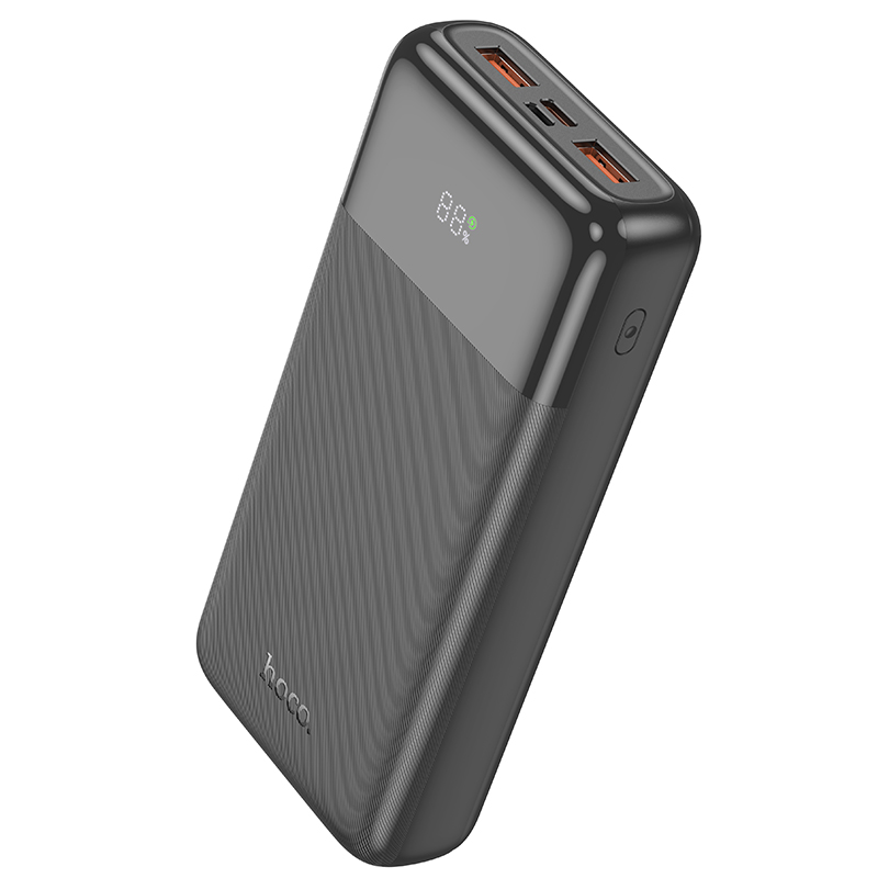 Аккумулятор внешний универсальный Hoco J121A 20000 mAh power bank 22.5W (2USB:5V-2.0A) Черный