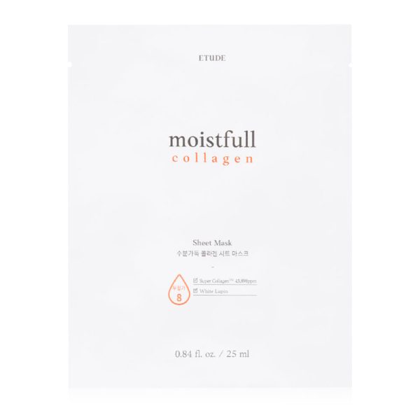 ETUDE HOUSE Moistfull Collagen Deep Sheet Mask Глубокоувлажняющая тканевая маска для лица с коллагеном и керамидами 37мл