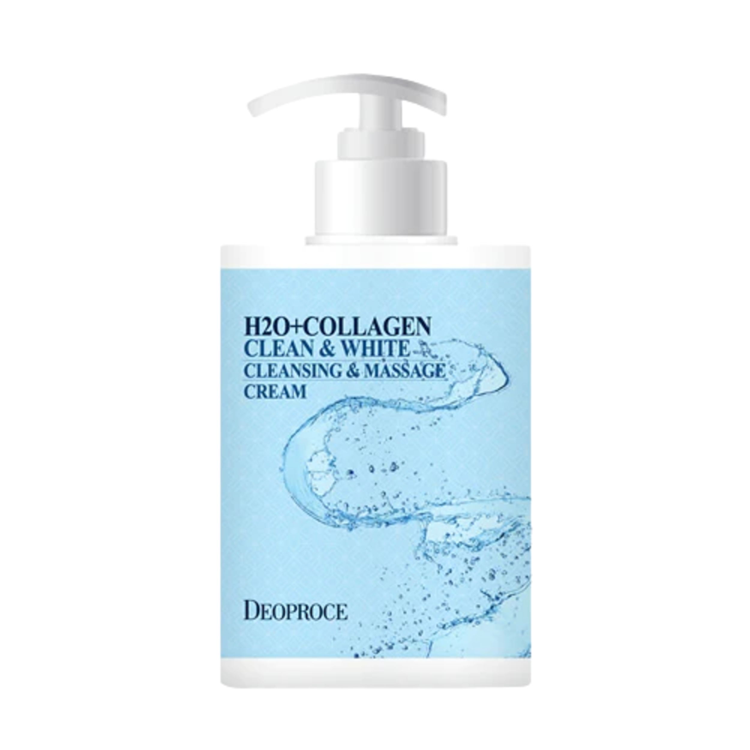 Deoproce Крем для тела и лица c коллагеном - Clean&amp;white cleansing massage H2O collagen, 430мл