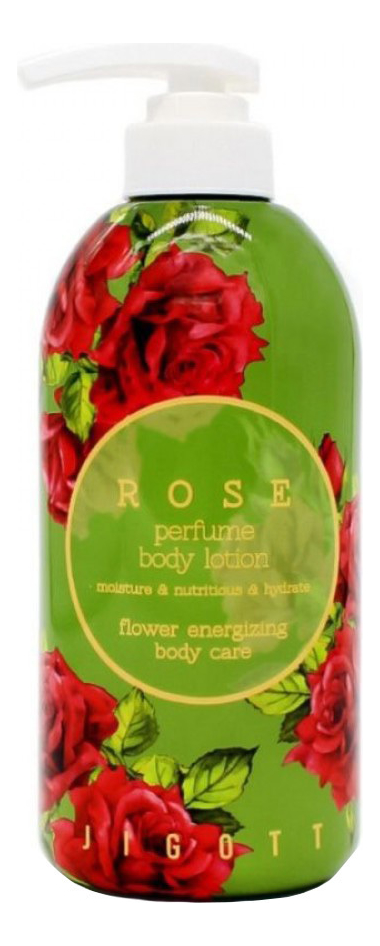 Jigott Rose Perfume Body Lotion Парфюмированный лосьон для тела с экстрактом розы  500мл