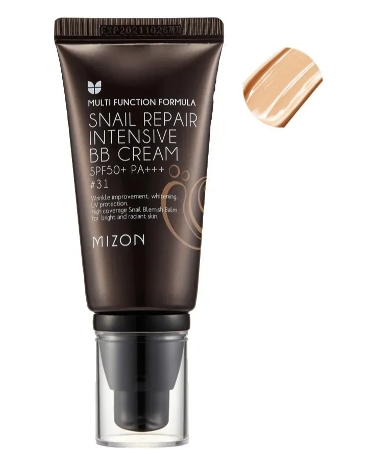 MIZON Snail Repair Intensive BB Cream SPF50+ РА+++ #31 ББ-крем с экстрактом муцина улитки 50мл