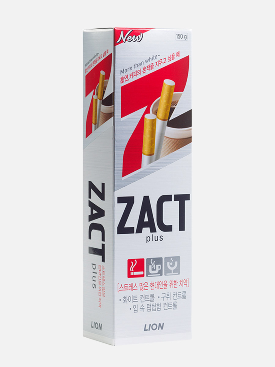 Зубная паста Zact Plus, Отбеливающая LION 150 г