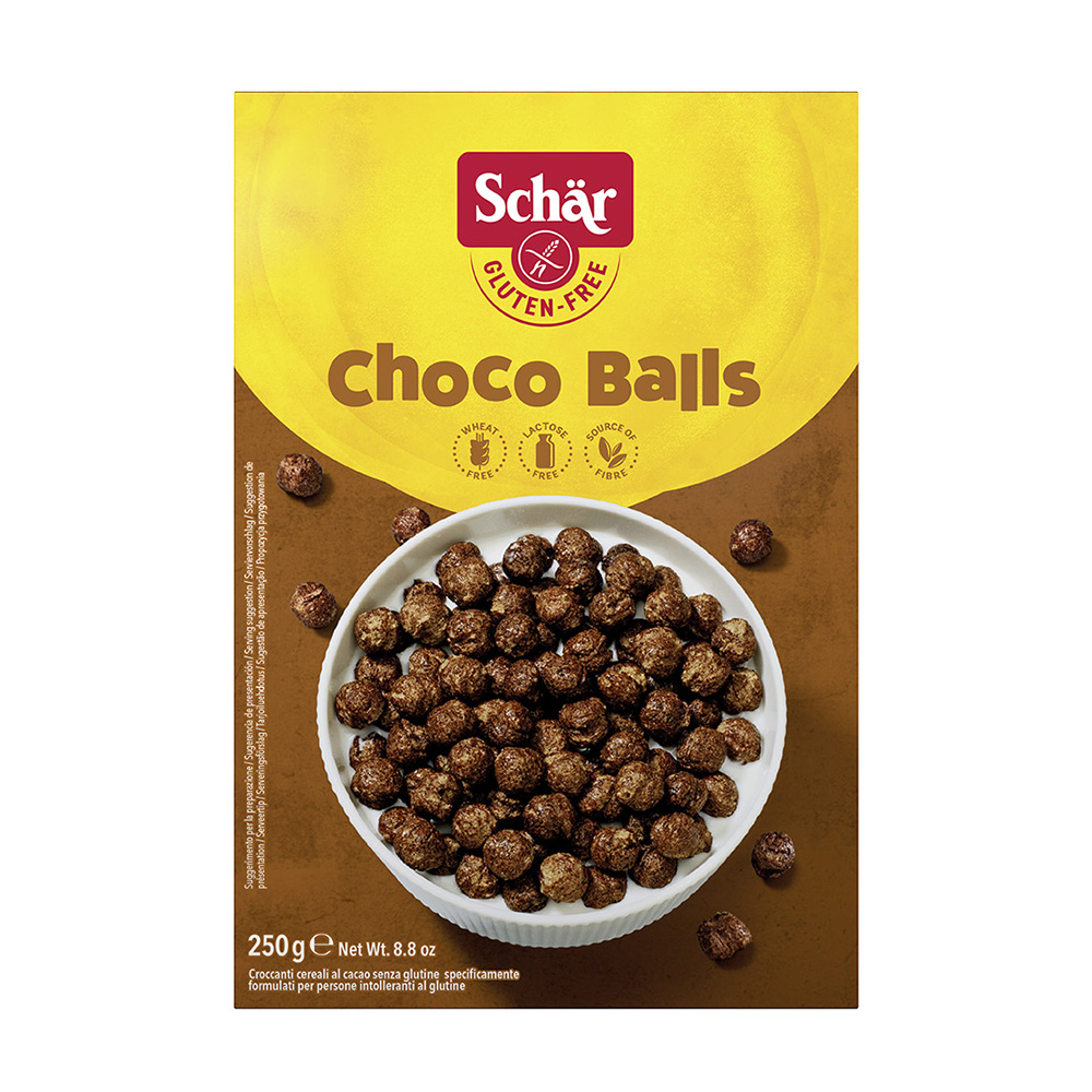 Сухой завтрак "Choko Balls", шарики шоколадные Schaer 250 г