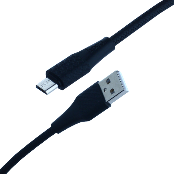 USB дата-кабель Hoco X32 Excellent charging data cable for MicroUSB (1.0 м) Черный