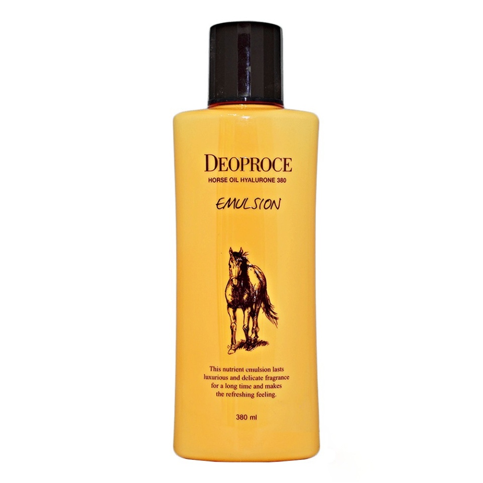 DEOPROCE HORSE OIL HYALURONE 380 EMULSION Питательная эмульсия для лица с лошадиным жиром и гиалуроновой кислотой