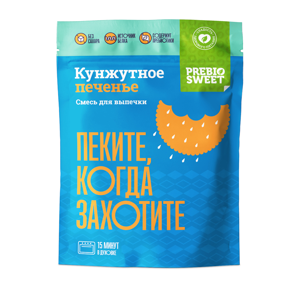 Смесь сухая для выпечки "Печенье кунжутное" PrebioSweet 250 г