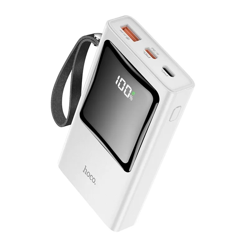 Аккумулятор внешний универсальный Hoco Q4 10000 mAh Unifier QC3.0 power bank (USB:5V-3.0A Max) 20W Белый