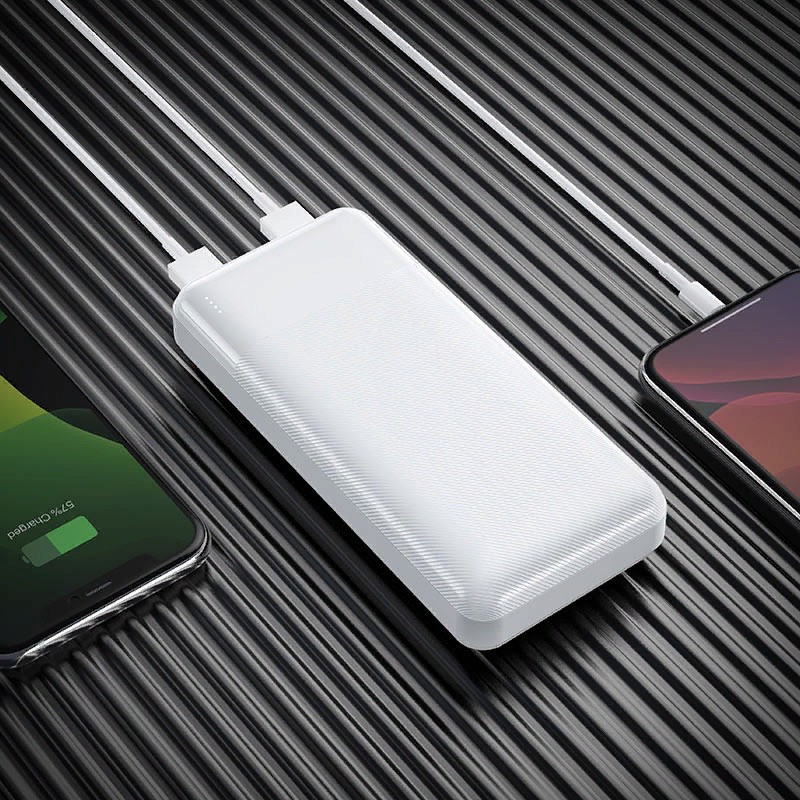 Аккумулятор внешний универсальный Hoco J72A 20000 mAh Easy travel mobile power bank (2USB:5V-2.0A Max) Белый