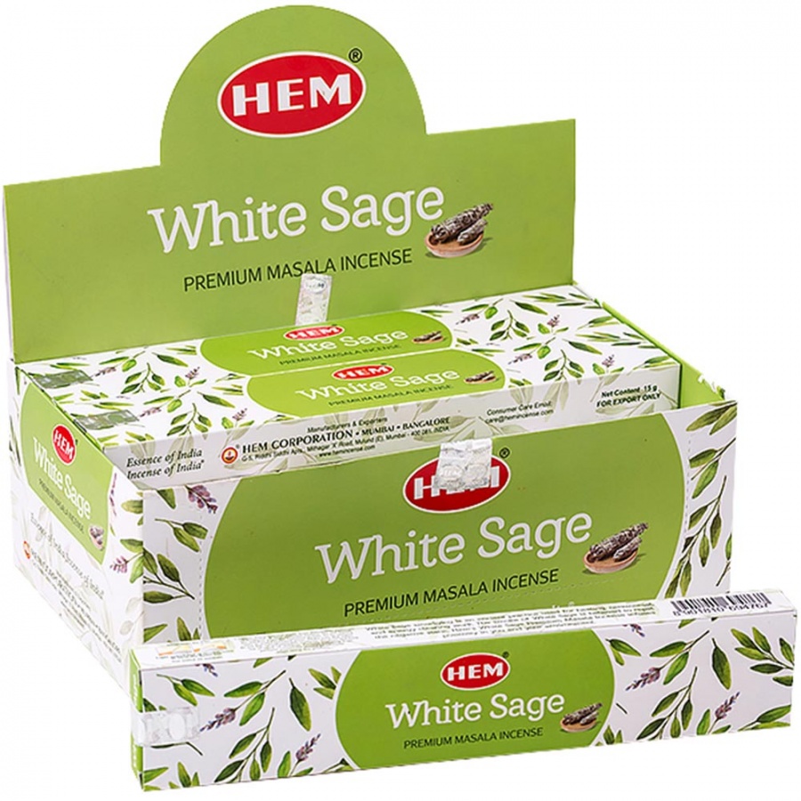 HEM Masala White Sage Благовоние Масала Белый Мудрец 33г