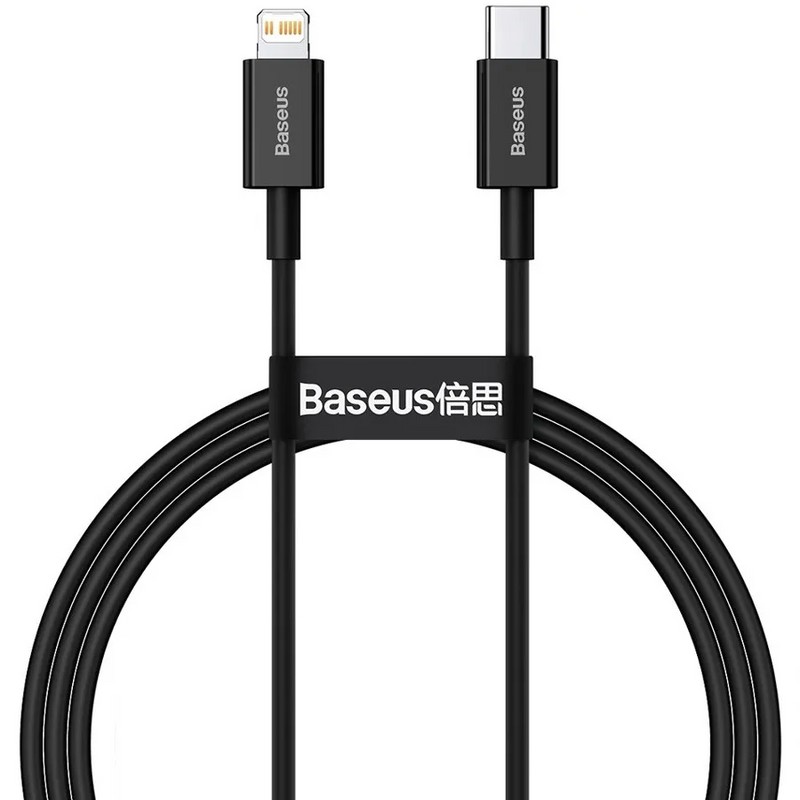 USB дата-кабель Baseus Superior Series Fast Charging Data Cable Type-C - Lightning 20W (CATLYS-A01) 1.0м Черный