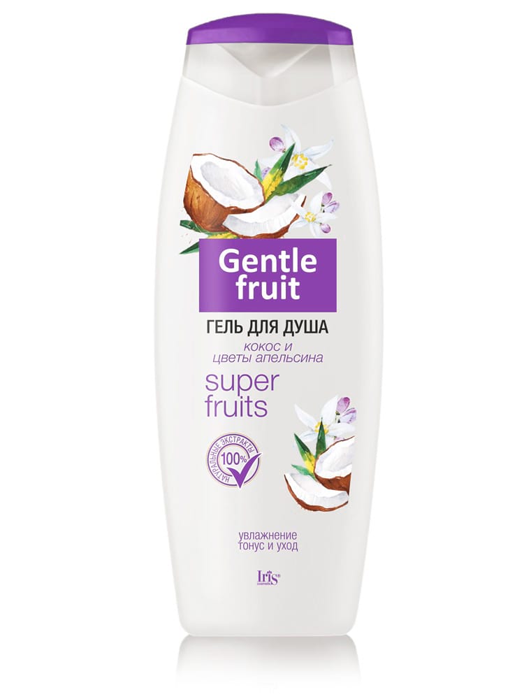 IRIS Gentle Fruit Гель для душа Кокос и цветы апельсина 400мл